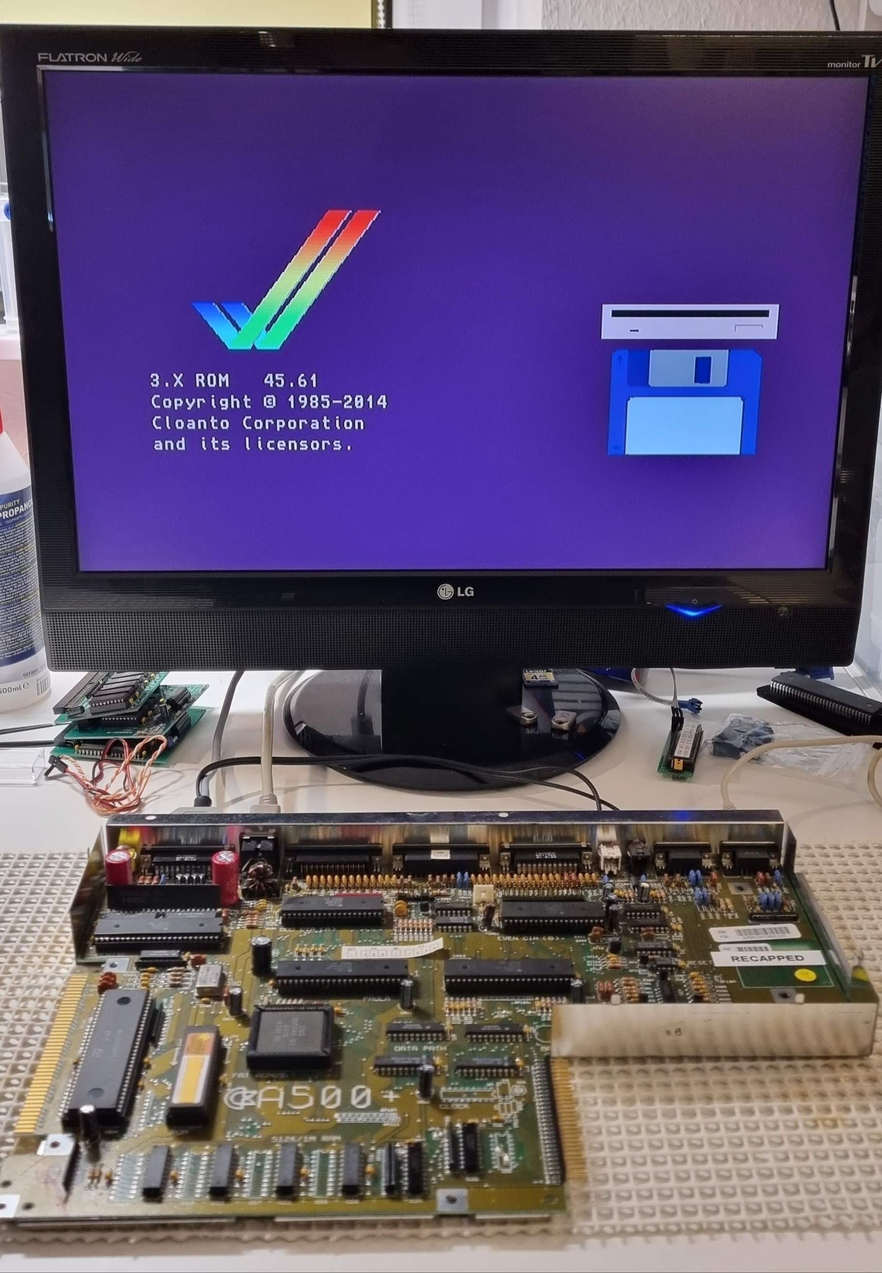 Working Commodore Amiga 500 Rev 8A.1 Motherboard