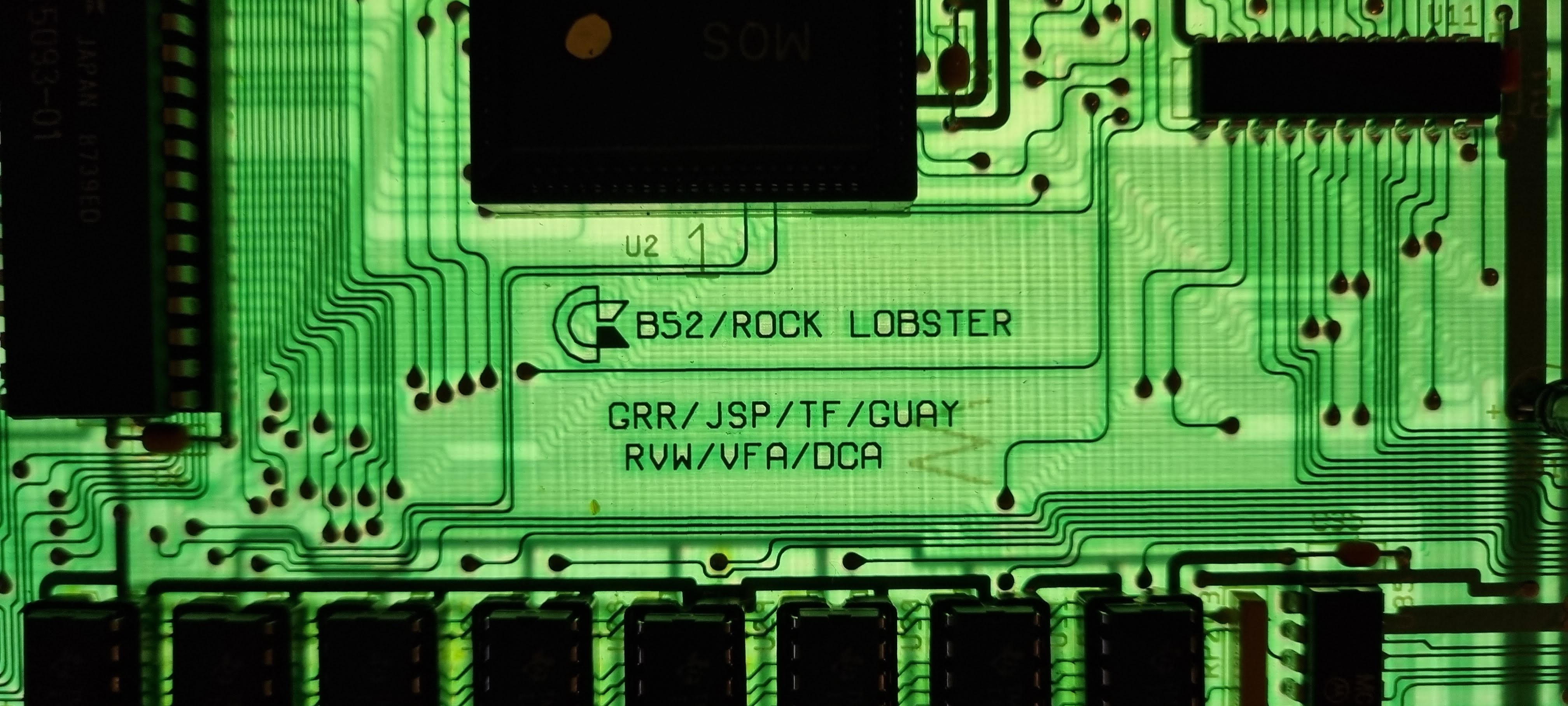 Beautiful Slightly Transparent Commodore Amiga 500 Rev 3 Motherboard